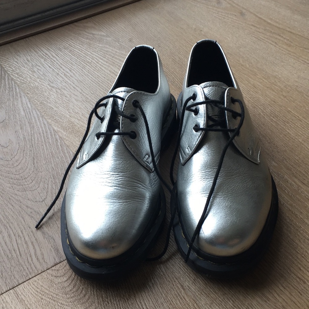 Silver Doc Martens